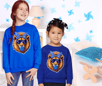 KC Lion Blue Bubble Royal Blue Tee or Sweatshirt - Tees - The Red Rival