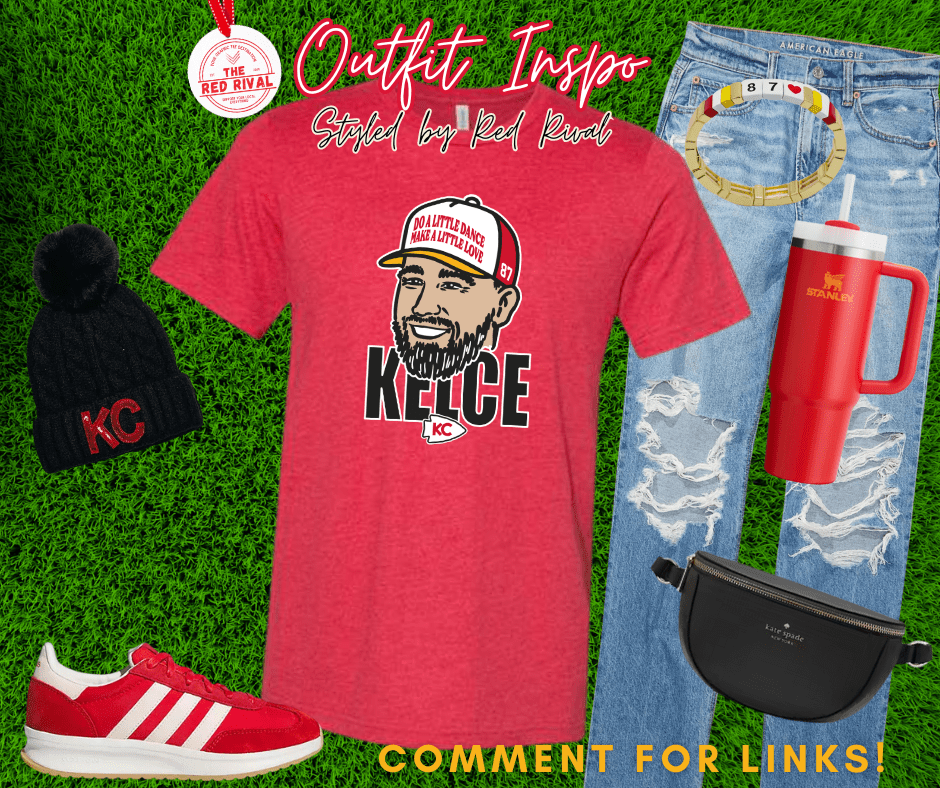 Kelce Hat - Pick Your TShirt Color - Tees - The Red Rival