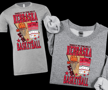 Nebraska Basketball Tickets GREY Tee or Sweatshirt - Tees - The Red Rival