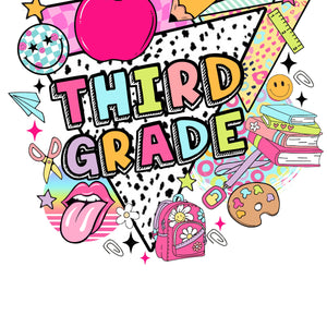 Pick your grade Back to School Pink Tee - Graphic Tee - The Red Rival