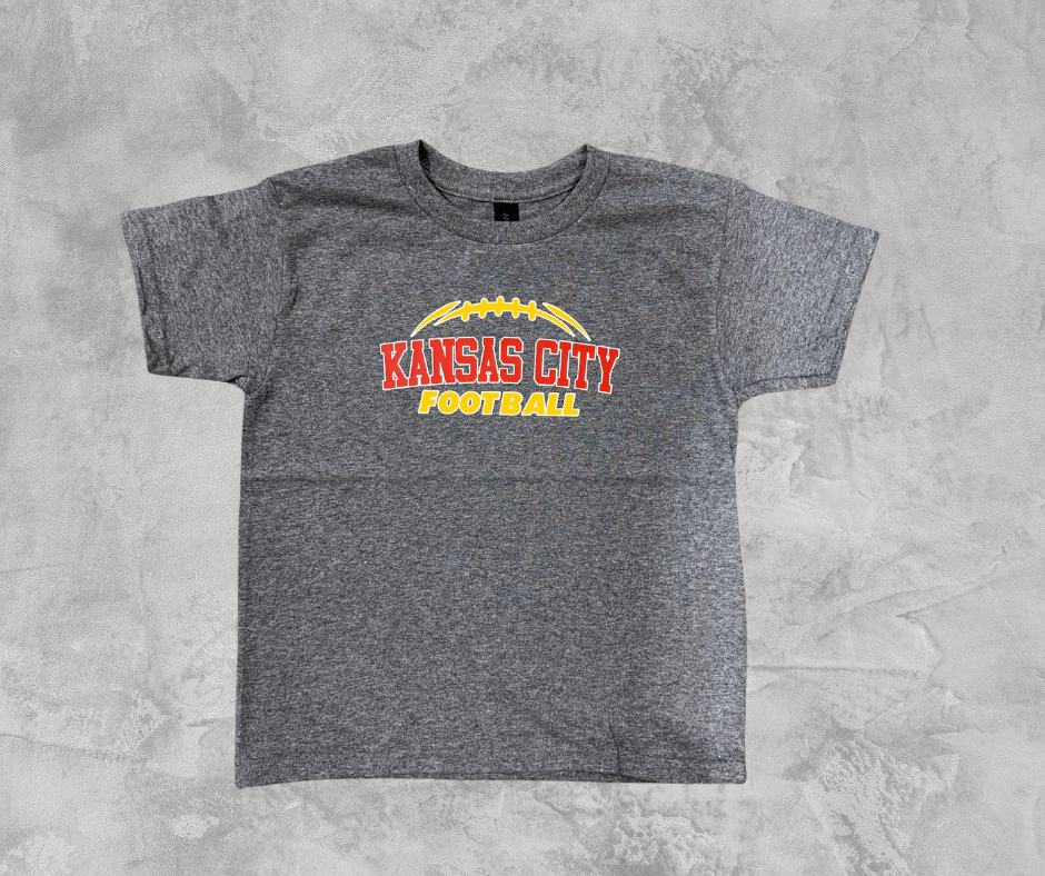 READY TO SHIP - Basic Kansas City Football Grey Tee (FINAL SALE) - Apparel & Accessories - The Red Rival