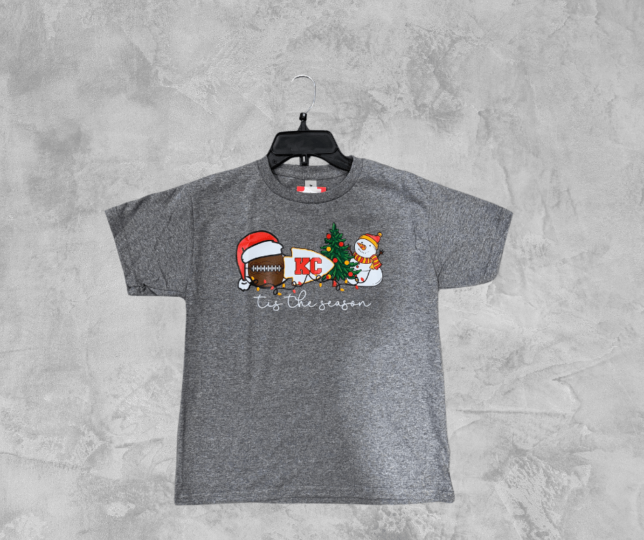 READY TO SHIP - KC Tis the Season Grey Tee (FINAL SALE) - Apparel & Accessories - The Red Rival