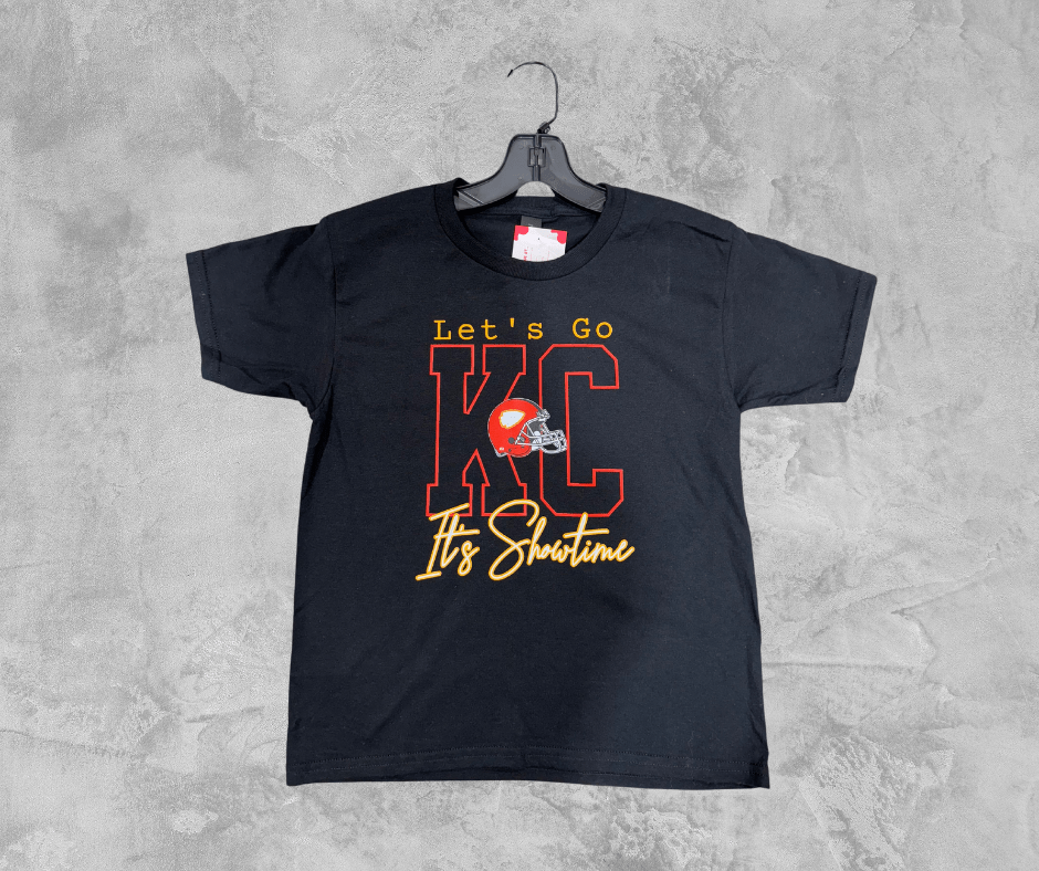 READY TO SHIP - Let's Go KC It's Showtime Black Tee (FINAL SALE) - Apparel & Accessories - The Red Rival