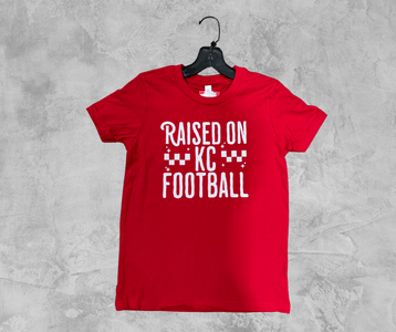 READY TO SHIP - Raised on KC Football Red Tee (FINAL SALE) - Apparel & Accessories - The Red Rival