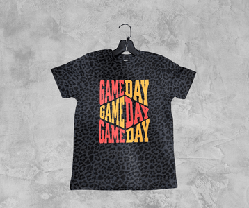 READY TO SHIP - Red and Gold Game Day Leopard Tee (FINAL SALE) - Apparel & Accessories - The Red Rival