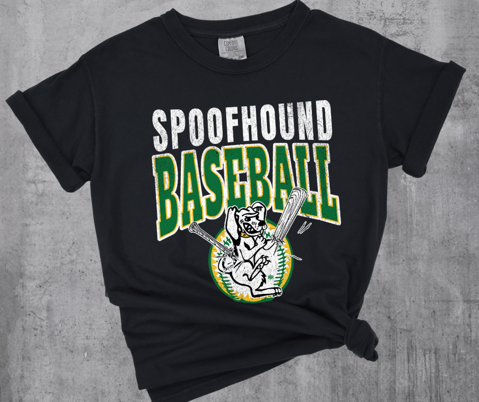 Spoofhound Baseball Broken Bat Black Tee or Sweatshirt - Tees - The Red Rival