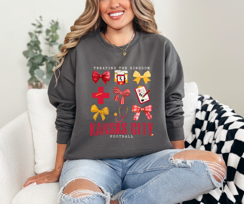 Treating the Kingdom Charcoal Sweatshirt - Graphic Tee - The Red Rival