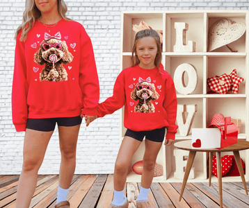 Valentine Doodle Red Tee or Sweatshirt - Tees - The Red Rival