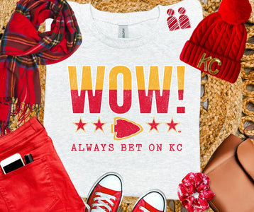 WOW Always Bet on KC Ash Styles - Tees - The Red Rival