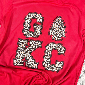 Cream Leopard GO KC Red Tee - The Red Rival