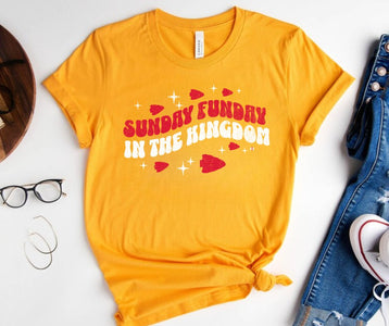 BLACK FRIDAY DEAL #7B - Sunday Funday In The Kingdom - Gold Tee - The Red Rival