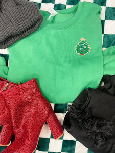 Christmas Tree Patch Sweatshirts (Choose your color) - Wholesale - The Red Rival
